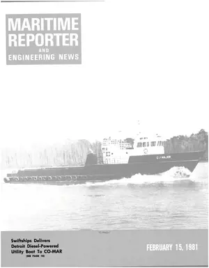Maritime Reporter cover, February 15, 1981