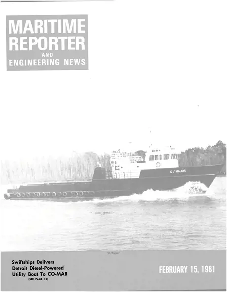 Cover of Maritime Reporter, February 15, 1981