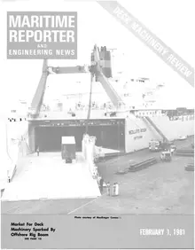 Maritime Reporter cover, February 1981