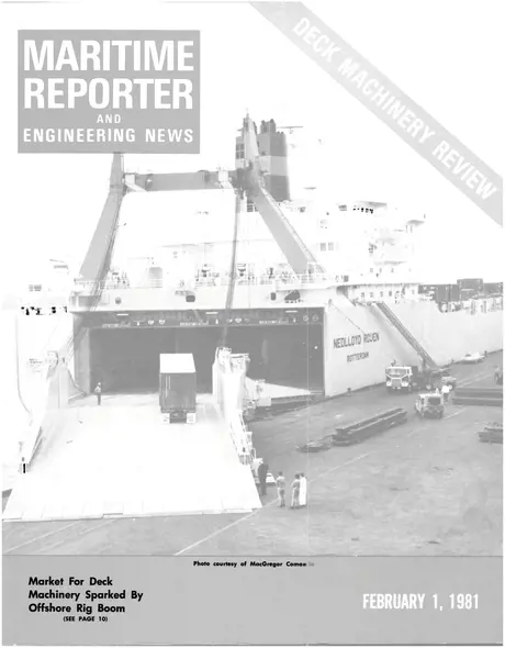 Cover of Maritime Reporter, February 1981
