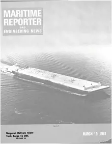 Maritime Reporter cover, March 15, 1981