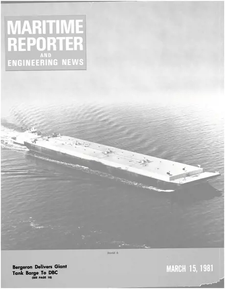 Cover of Maritime Reporter, March 15, 1981