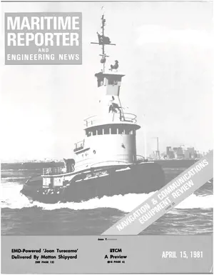 Maritime Reporter cover, April 15, 1981