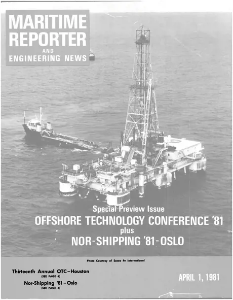 Cover of Maritime Reporter, April 1981
