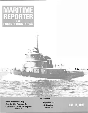 Maritime Reporter cover, May 15, 1981