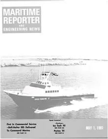 Maritime Reporter cover, May 1981