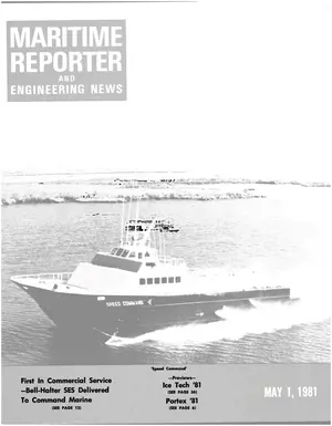 Maritime Reporter cover, May 1981