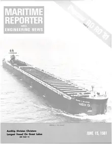 Maritime Reporter cover, June 15, 1981