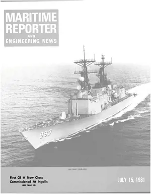 Maritime Reporter cover, July 15, 1981