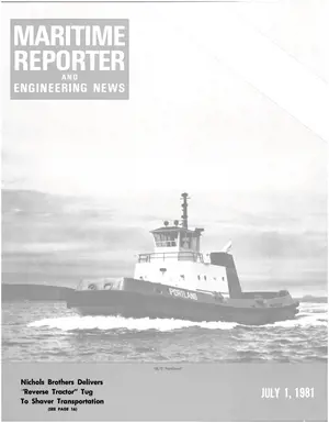 Maritime Reporter cover, July 1981