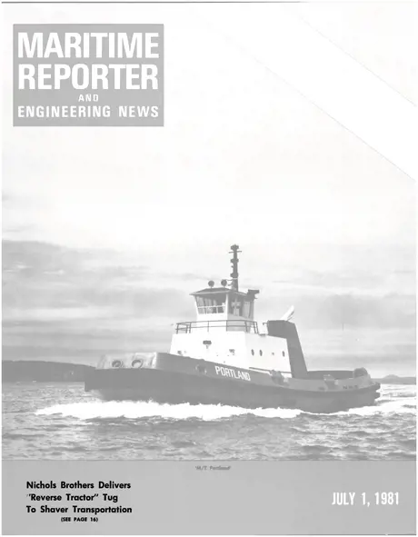 Cover of Maritime Reporter, July 1981