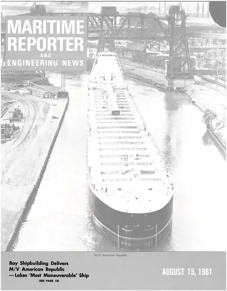 Cover of Maritime Reporter, August 15, 1981