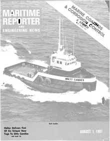 Maritime Reporter cover, August 1981