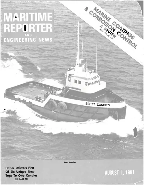 Cover of Maritime Reporter, August 1981