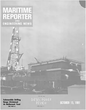 Maritime Reporter cover, October 15, 1981
