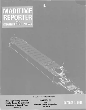 Maritime Reporter cover, October 1981