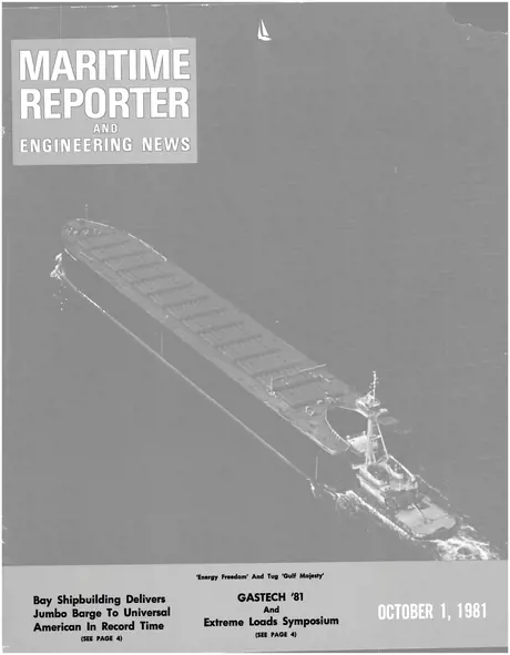 Cover of Maritime Reporter, October 1981