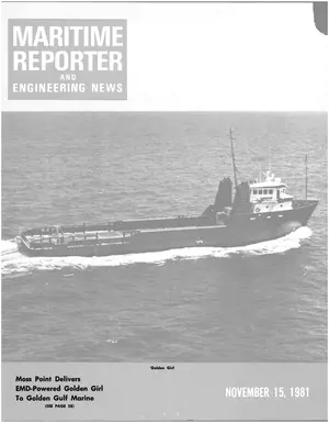 Maritime Reporter cover, November 15, 1981