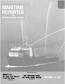 Maritime Reporter cover, December 15, 1981