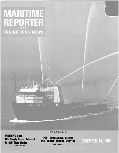 Cover of Maritime Reporter, December 15, 1981