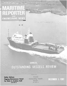 Maritime Reporter cover, December 1981
