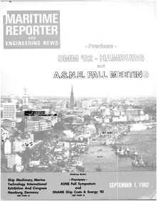 Maritime Reporter cover, September 1982