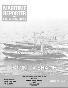 Maritime Reporter cover, March 15, 1983