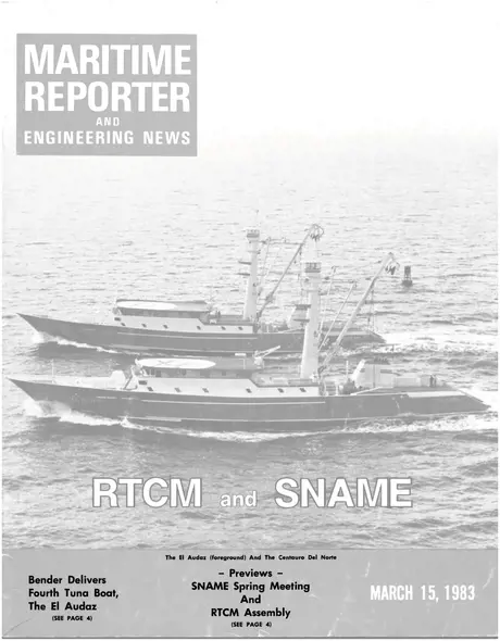 Cover of Maritime Reporter, March 15, 1983