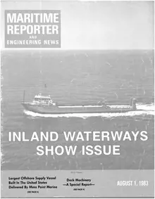 Maritime Reporter cover, August 1983