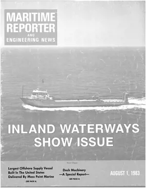 Maritime Reporter cover, August 1983