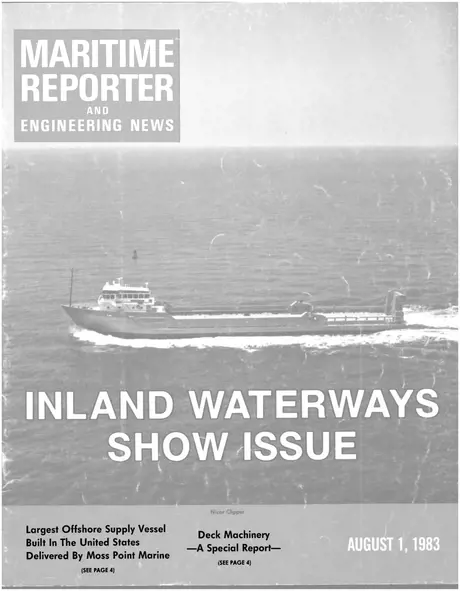 Cover of Maritime Reporter, August 1983