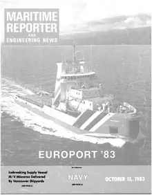 Maritime Reporter cover, October 15, 1983