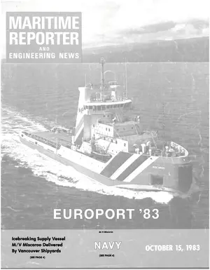 Maritime Reporter cover, October 15, 1983
