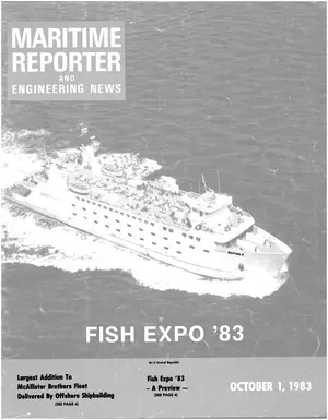 Maritime Reporter cover, October 1983