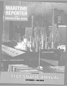 Maritime Reporter cover, November 1983