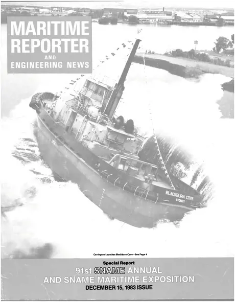 Cover of Maritime Reporter, December 15, 1983