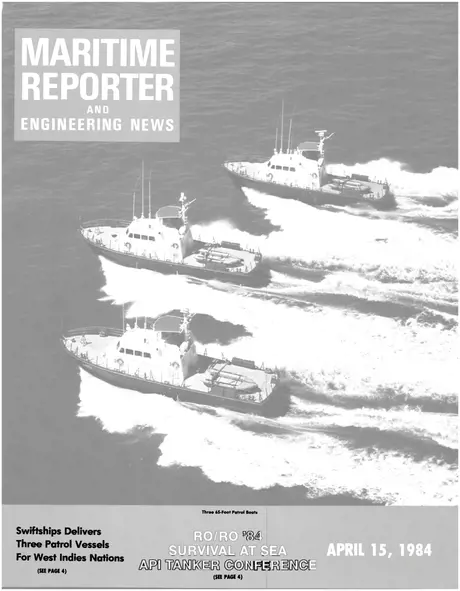 Cover of Maritime Reporter, April 15, 1984