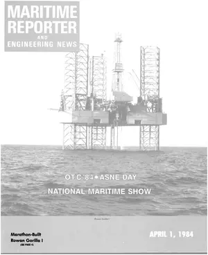 Maritime Reporter cover, April 1984