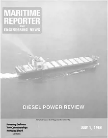 Maritime Reporter cover, July 1984