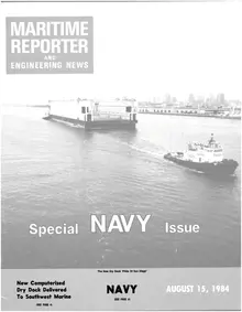 Maritime Reporter cover, August 15, 1984