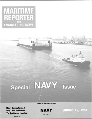 Maritime Reporter cover, August 15, 1984
