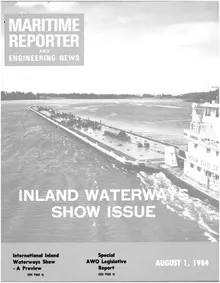 Maritime Reporter cover, August 1984