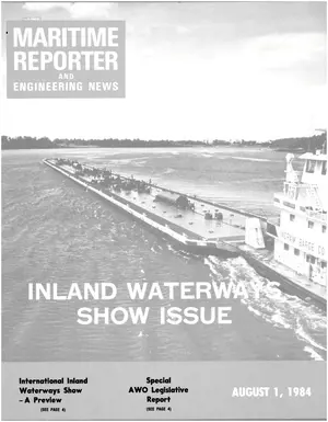 Maritime Reporter cover, August 1984