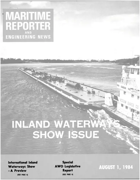 Cover of Maritime Reporter, August 1984
