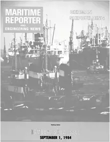 Maritime Reporter cover, September 1984