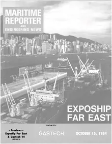 Maritime Reporter cover, October 15, 1984