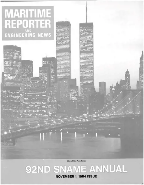 Cover of Maritime Reporter, November 1984