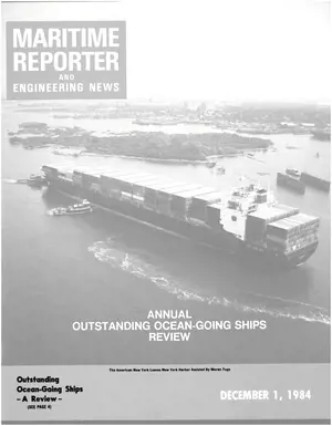 Maritime Reporter cover, December 1984