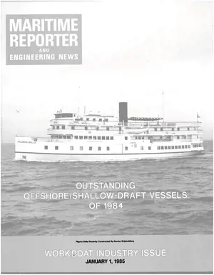 Maritime Reporter cover, January 1985