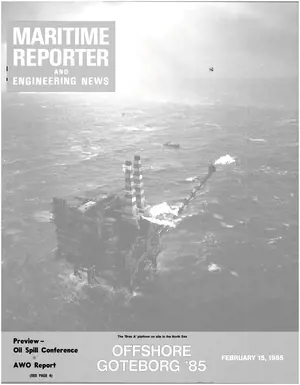 Maritime Reporter cover, February 15, 1985